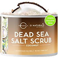 Los mejores  - O Naturals Exfoliante de Aceite de Coco y Sal del Mar Muerto- Limpieza Profunda de Cara Cuerpo y Pies. Anticelulítico…
